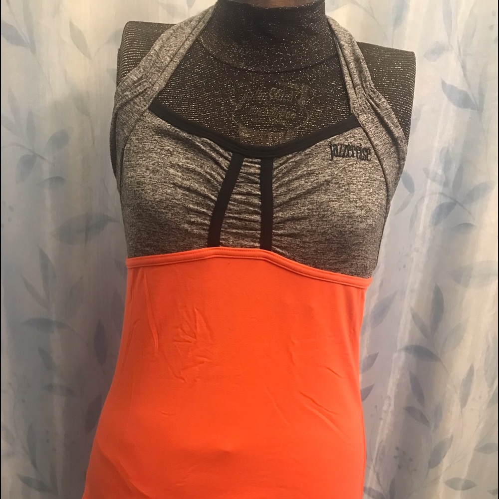 Jazzercise Athletic Top with built-in shelf bra
